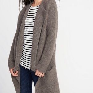 Old Navy Cardigan Open Front Coat - Mushroom Color Size Medium